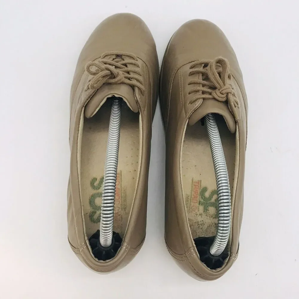 SAS Whisper TriPad Comfort Shoes Women's 5.5M Lace Up Leather Walking Sneakers